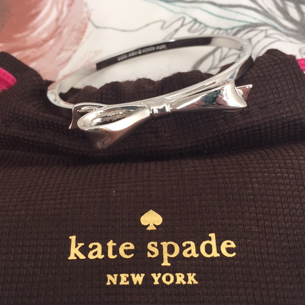 Kate Spade silver bow bracelet